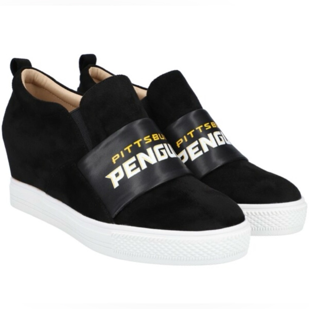 Pittsburgh Penguins Cuce black slip on shoes. Women’s size 8. New w/o box.